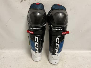 Used CCM NEXT Senior Shin Guards Black/Royal/Red 16" 11855-S000200002