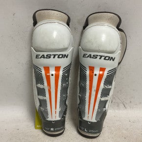 Used Easton Junior Shin Guards White And Orange 10" 11855-S000200001