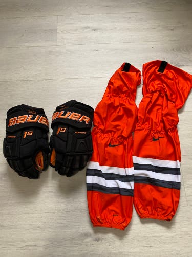 Princeton Tigers Bauer Supreme 1S Gloves w/ Socks