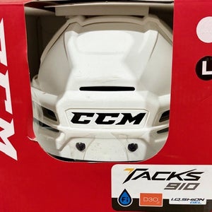 CCM TACKS 910 HELMET WHT LARGE (New)