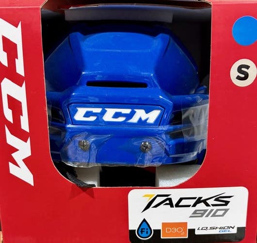 CCM TACKS 910 HELMET ROYAL BLUE SMALL (New)
