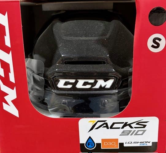 CCM TACKS 910 HELMET BLK SMALL (New)