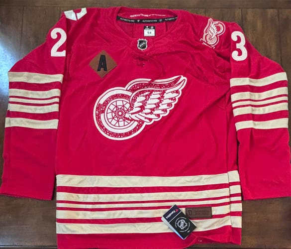 Detroit Red Wings Lucas Raymond #23 100 Year Centennial Jersey Adult XL (54)