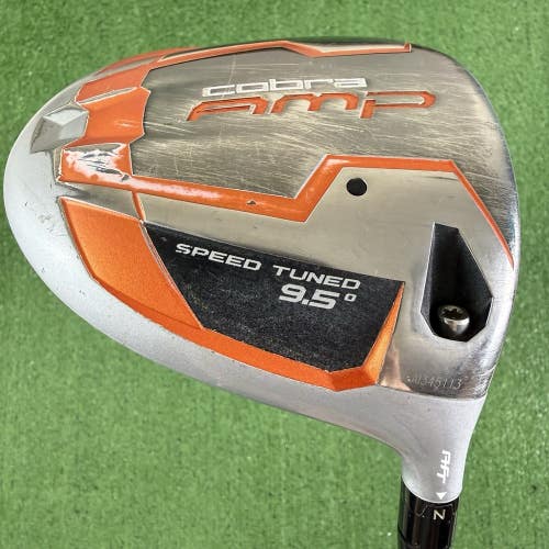 Cobra Amp Orange 9.5 Speed Tuned Driver Aldila RIP Stiff Flex 45.5