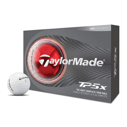 Taylor Made TP5x Golf Balls (White, 48pk) 4dz 2026 NEW - BUY 3 dz GET 1 dz FREE!
