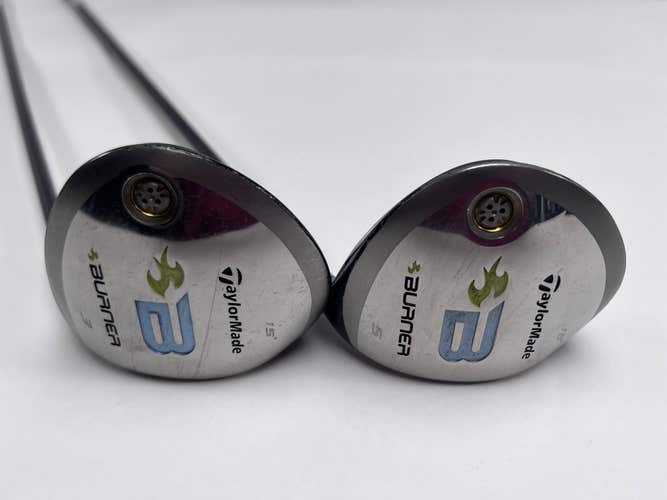 TaylorMade Burner 2008 3 & 5 Fairway Wood Set 15* 18* REAX 49g Ladies RH