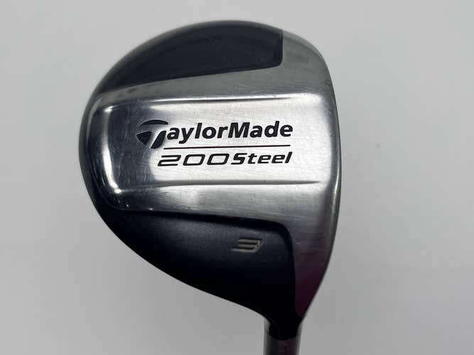 TaylorMade 200 Steel 3 Fairway Wood 15* Lite 90g Stiff Graphite Mens RH