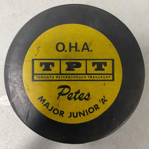 Peterborough Petes puck