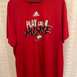 Adidas NIU Huskies Team Issued Men’s 2XL XXL Red Creator Tee Sports Football