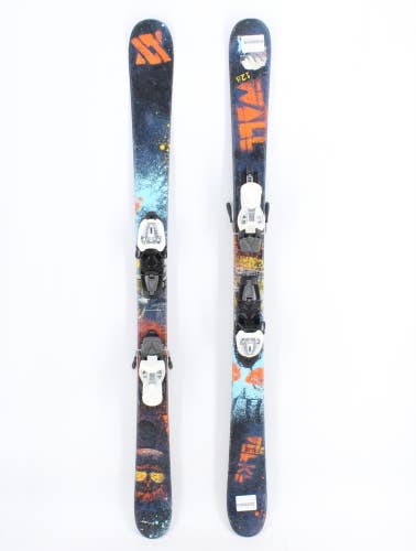 Volkl Wall Twin Tip Kids Skis with Bindings - 128 cm Used