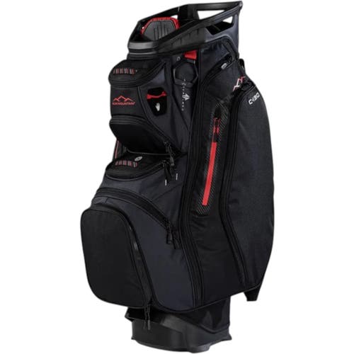 SUN MOUNTAIN C-130 CART BAG BLACK/STEEL/RED 2026