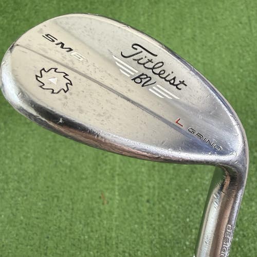 Titleist Vokey SM6 Tour Chrome Lob Wedge LW 60 04 L Grind Wedge Steel +1 Long