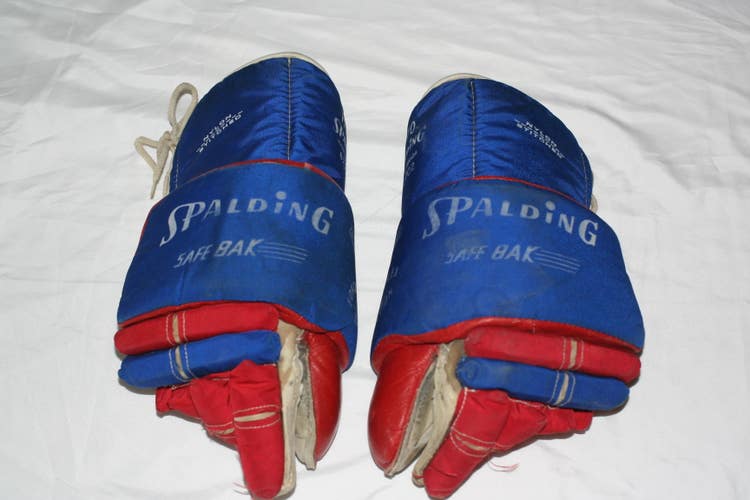 Vintage Spalding Safe Bak hockey gloves great condition HG70