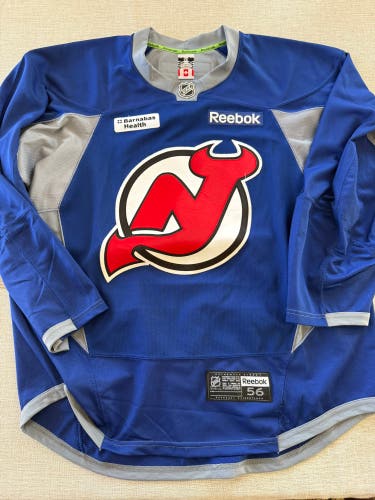 New Jersey Devils Pro Stock Size 56 Men's Reebok Practice Jersey (Used)
