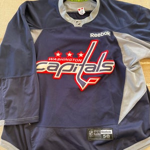 Washington Capitals Pro Stock Size 58 Men's Reebok Practice Jersey (Used)  - MAKE OFFERS