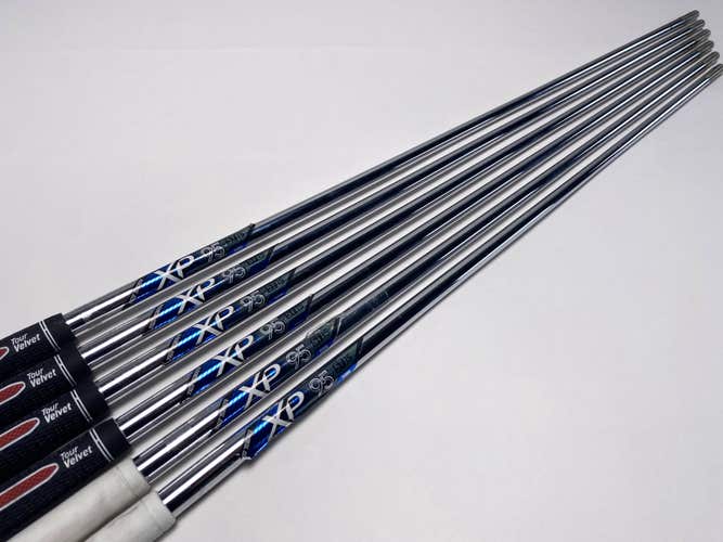True Temper XP 95 ST15 S300 Stiff Iron Set Shafts 34.25''-36.75''- Pull 0.370
