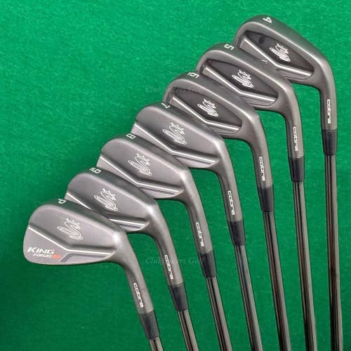 Cobra King Forged CB/MB DBM Black 4-PW Iron Set KBS $-Taper 120 Steel Stiff