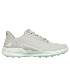 SKECHERS SLIP-INS WOMENS PURE SI GOLF SHOE LIGHT GRAY/AQUA