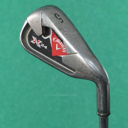 Callaway X-24 Single 5 Iron Factory True Temper Steel Uniflex *READ*