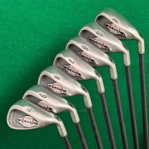 Callaway Big Bertha 2002 4-10 Iron Set Factory Callaway RCH 75i Graphite Regular