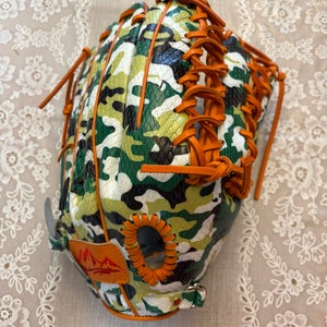 Baseball Glove Custom Camo 13” Outfield Camouflage Snakeskin Orange Custom Kip