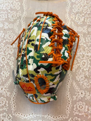 Baseball Glove Custom Camo 13” Outfield Camouflage Snakeskin Orange Custom Kip