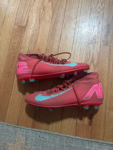 Pink Men's Size M 10.0 (W 11.0) Nike Mercurial Vapor Cleats (Used)
