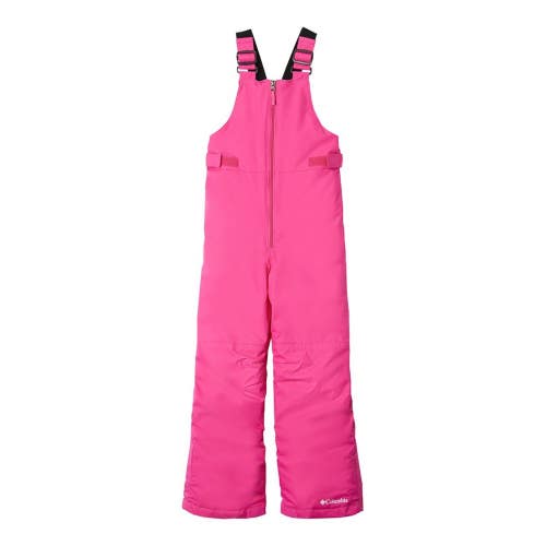 Columbia Snowslope II Bib Pants Kids L Pink Ice Insulated Waterproof Ski KFC553