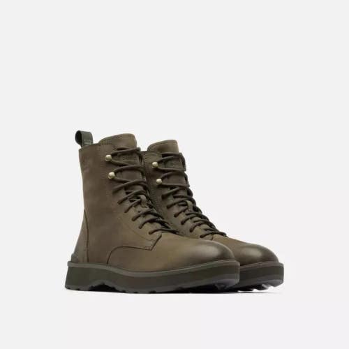 Sorel Hi-Line 2009511 Men's US 11.5 Green Leather Waterproof Ankle Boots RHS7746
