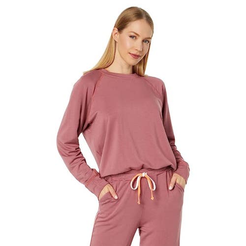 Sundry Sweatshirt Women's Medium Honeysuckle Raglan Sleeve Crew Neck FROG193