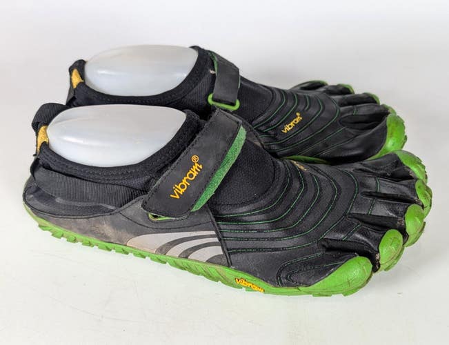 Vibram Fivefingers Spyridon Evo Barefoot Run Shoe Black/Green Mens Size: 45 / 12