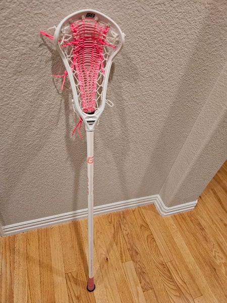 Used Gait Whip 2 Complete Stick newly Strung with Pink Valkyrie Mesh