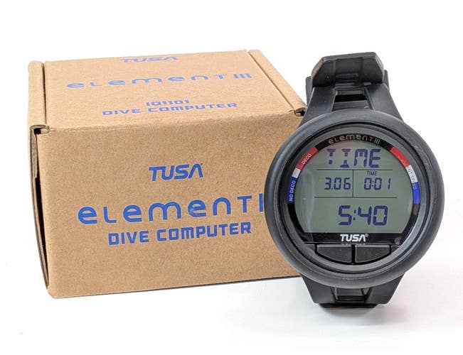 Tusa Element III Scuba Diving Wrist Computer Nitrox Compatible Backlit Display 3