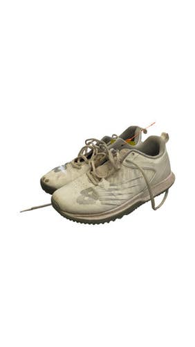 Used New Balance TURF SHOES BB/SB Cleats White Youth 06.5 11859-S000028897