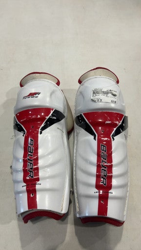 Used Bauer JT19 10 SG Junior Shin Guards White 10" 11615-S000273948
