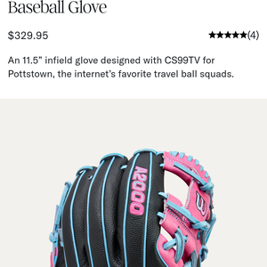 2025 Pottstown Checkerboard A2000 1786SS 11.5” Infield Baseball Glove (New)