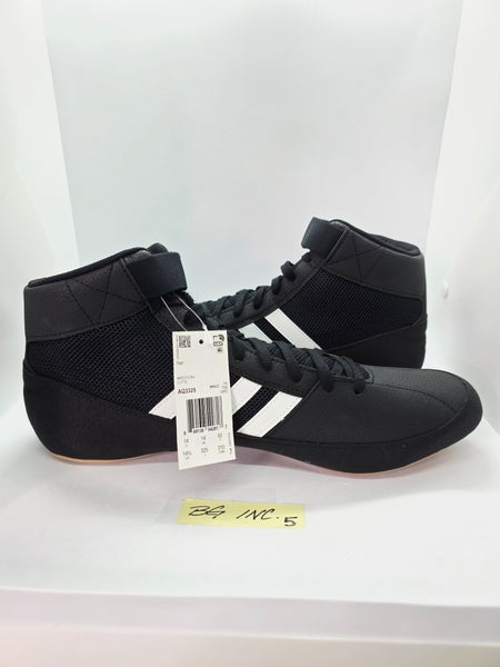 Adidas HVC 2 Black White Wrestling Combat Shoes AQ3325  display picture 1