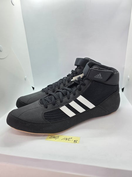 Adidas HVC 2 Black White Wrestling Combat Shoes AQ3325  display picture 3