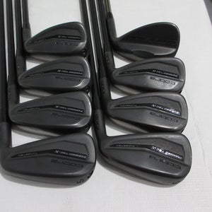 Cobra King Forged TEC X Black Iron Set - 5-SW- PGI 85 Stiff Graphite +0.75" Long