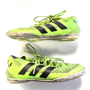 Used Adidas Soccer Indoor Shoes Green Senior 6.5 11860-S000305226