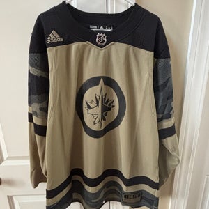Winnipeg Jets “I Salute) Men's Adidas Primegreen Jersey Size 54 (New)