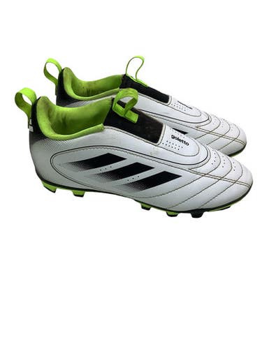 Used Adidas Soccer Cleats White/Black/Yellow Junior 01.5 11347-S000265125