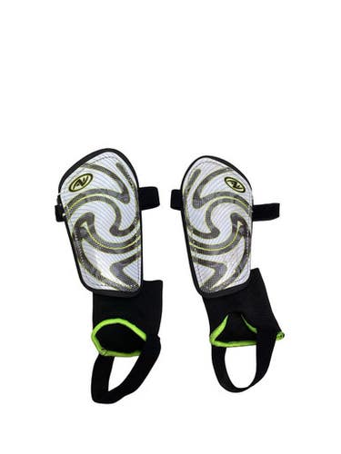 Used Soccer Shin Guards Youth White SM 11347-S000265213