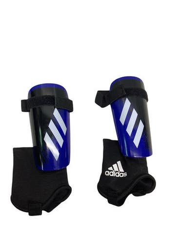 Used Adidas Soccer Shin Guards Youth Royal Blue SM 11347-S000265202