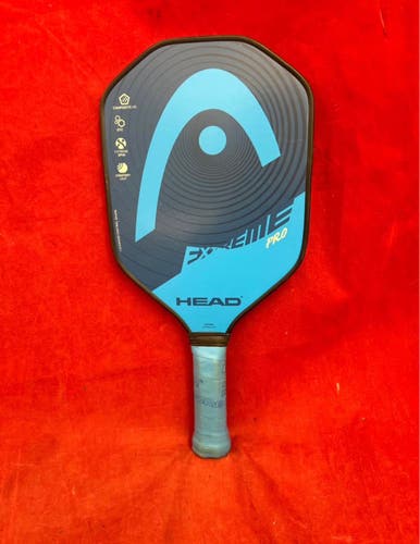 Pickleball Paddle: Blue head extreme Pro pickleball paddle 4 1/8-1