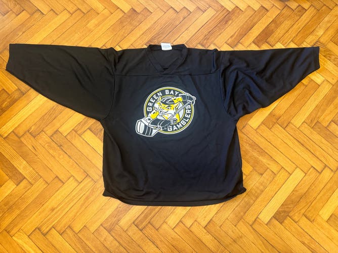 Green Bay Gamblers USHL - Black Large Adult Unisex K1 Jersey (Used)
