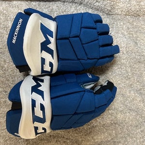 Nathan Mackinnon Blue CCM Gloves 14" Pro Stock Colorado Avalanche