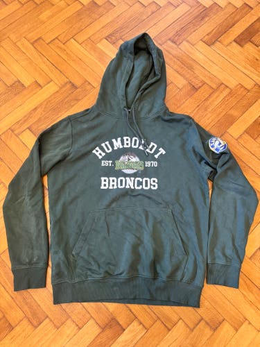 Pro Stock Humboldt Broncos SJHL Green Adult Unisex Medium Sweatshirt (Like New)