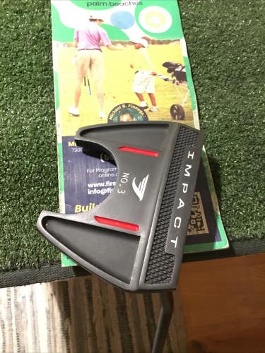 Tommy Armour Impact No. 3 Putter 34.5 Inches (RH) Black Steel Shaft *VGC*