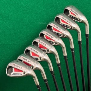 TaylorMade Burner Superlaunch 4-AW Iron Set REAX 65 Superfast Graphite Seniors